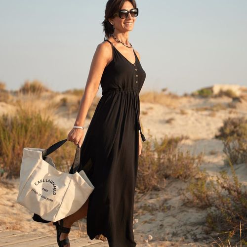 | MAXI Rip - Long Spartoo delivery ! Dresses DRESS Black - NET Curl Free CLASSIC SURF Women Clothing